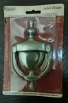 Brainerd Solid Brass Door Knocker 6-1/16" X 3-1/16" Brushed Satin Nickel 32022. Fixed Price $14.30.