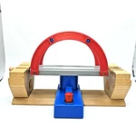Thomas Wooden Railway Bridge Push Button Rotating Swing Toys Train Engine. Fixed Price $15.00.