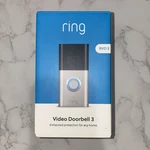 Ring Video Doorbell 3 White 1080P Hd Night Vision Two-way Talk Dual-band Wifi. Fixed Price $60.00.