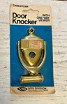 Ives Door Knocker Vintage Solid Brass With One-way Viewer New Usa. Fixed Price $14.95.