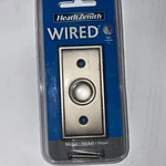 Heath Zenith SL-631 Wired Push Button With Nickel Finish, Lighted, Metal. Fixed Price $16.00.