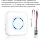 Wireless Doorbell Extender With Receiver Connects To Existing Hardwired. Fixed Price $25.67.