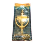 Vtg 1997 Solid Brass Door Knocker Heavy Polished 7" National Brand Orig Pkg Nos!. Fixed Price $20.87.