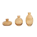 Home Collection Set Of 3 Small Glass Flower Vases. Fixed Price $16.99.