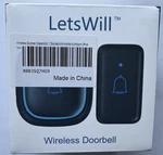 New Letswill Wireless Doorbell LDB-C11 Black. Fixed Price $5.00.