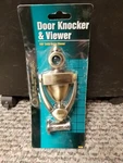 Ultra Door Knocker & Viewer 180 Degree Solid Brass 43235. Fixed Price $18.47.