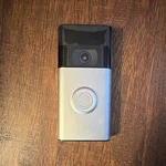 Ring Video Doorbell Silver Black Wi-fi Alexa Recording Used Working. Fixed Price $19.99.