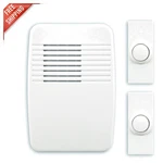 Heath/zenith Wireless Plug-in Door Chime Kit With 2 Push Buttons Classic White. Fixed Price $34.36.