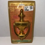 New Ace Hardware 5300520 8" Door Knocker, Aldaba Broad, Solid Brass. Fixed Price $9.00.