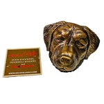Michael Healy Golden Retriever Solid Cast Aluminum Door Knocker Mid 2000'S. Fixed Price $124.99.