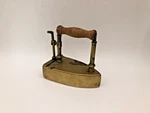 Antique Brass Box Iron With Wooden Handle 19TH Century Victorian Style Design. Fixed Price $161.47.