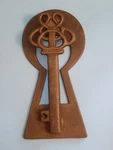 Vintage Cast Iron Door Knocker Wall Decor Heavy Duty Victorian Key Design. Fixed Price $28.00.