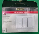 Defiant Wired Mechanical Doorbell Chime White 1008626449 Open Box. Fixed Price $13.00.