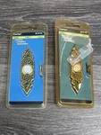 New 2-PACK Lot Carlon Antique Brass Wrought Iron Lighted Doorbell Button DH1615L. Fixed Price $11.69.