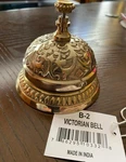 Antique Upper Deck Ltd Solid Brass Victorian Style Service Desk Bell. Fixed Price $40.00.