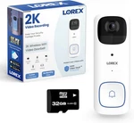 Lorex 2K Wifi Video Doorbell 2WAY Talk Battery-operated 32GB Color Night Vision. Fixed Price $169.99.