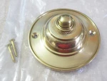 New 2-7/8" Round Solid Cast Brass Doorbell Button, Polished Finish. Fixed Price $12.50.
