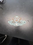 Flora & Fauna Solid Brass Frog Sitting On Lily Pad Verdigris Finish Doorbell. Fixed Price $20.00.