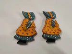 Vintage Cast Iron Door Knocker 80'S Set Of 2 By Upper Deck Western Country. Fixed Price $22.00.