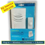 WD-1150 Iq America Westminster 8-NOTAS Wireless Plug-in Doorbell Kit. Fixed Price $9.95.