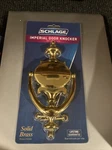 Schlage Lifetime Solid Bright Brass Imperial Door Knocker 9 X 4 Inches - New. Fixed Price $35.99.