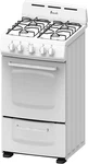 GRO20 20" White Gas Range Oven With Durable Metal Door. Fixed Price $933.99.