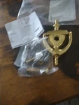 Ives 02-31252-605 Doorknocker With Viewer 160 Degrees Solid Brass Apt. Peephole. Fixed Price $9.75.
