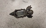 Cast Iron Door Knocker Ornate Angel Rustic Cherub 8" Three Hands Corp. Fixed Price $25.00.