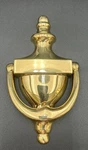 Polished Solid Brass Door Knocker 63/4 In (new) With Fasteners. Fixed Price $24.89.