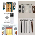 Lorex B862AJD Series 4K Wi-fi Video Doorbell Compatible Angle Flush Mount. Fixed Price $19.99.