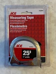 New Ace 2137974 Metal 25' Tape Measure Chrome Plated 1" Wide W/ Belt Clip. Fixed Price $14.99.