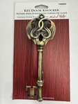 Michael Healy Antique Solid Brass Door Knocker - 7 Inch Skeleton Key New. Fixed Price $24.99.