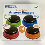 Learning Resources Recordable Answer Buzzers Custom Buttons Color Base Set. Fixed Price $25.46.