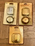 Trine Lot Of 3 Goldtone Vintage Door Bell Buzzer As Is Untested Unopened Box. Fixed Price $25.00.