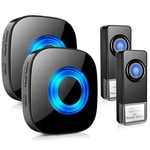 Wireless Doorbell 2 Receivers Push Buttons, Physen Waterproof Chime Ki.... Fixed Price $38.04.