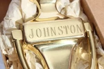 New Vintage Baldwin Polished Brass Door Knocker Monogrammed "johnston". Fixed Price $10.00.