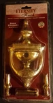 Solid Brass Door Knocker W/viewer Ultra Hardware Eternity Finish 3-3/4W X7-1/4"H. Fixed Price $10.25.