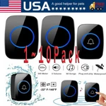 Waterproof Wireless Doorbell Adjustable Volume 1000FT Plugin Receiver 38 Chime. Fixed Price $12.08.