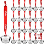 Pcs Christmas Believe Bell Ornaments 1.5 Inch Polar Santa 24 Silver Color. Fixed Price $26.98.