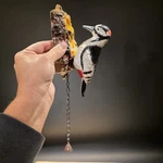 Vintage Style Folk Art Cast Iron Woodpecker Door Knocker. Fixed Price $45.00.