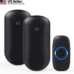 Wireless Doorbell, Secrui Over 2 Receivers 1 Push Buttons, Black. Fixed Price $30.66.