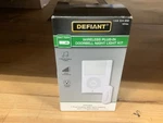 Defiant Wireless Plug-in Doorbell Kit Led Night Light And Push Button. Fixed Price $11.95.