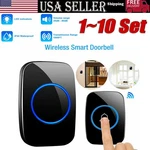 Wireless Doorbell Chime Waterproof Receiver Adjustable Volume 1000FT Kit Usa. Fixed Price $46.89.