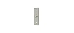 Deltana BBSR333U15 Bell Button, Rectangular With Rope Pattern In Brushed Nickel. Fixed Price $32.55.