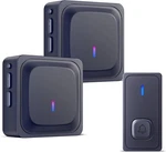 Wireless Doorbell 2 Receivers 1000FT Range IP55 Waterproof 58 Chimes Led Flash. Fixed Price $39.95.