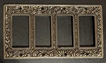 Vicenza Designs Light Switch Plate Quad Dimmer - San Michele Vintage Pewter. Fixed Price $90.00.