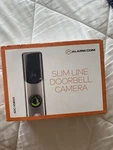 Alarm.com Skybell Slim Line Doorbell Camera Silver. Fixed Price $200.00.