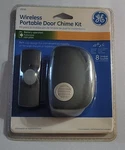 General Electric Wireless Door Chime# 19240 Sealed Nos Black Battery Operated. Fixed Price $10.00.