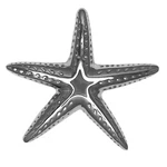 MHS143 - Starfish Door Knocker Michael Healy Polished Nickel Silver. Fixed Price $34.50.