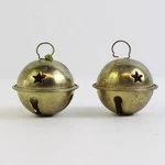 Lot Of 2 Metal Jingle Bell Sleigh Christmas Tree Ornaments. Fixed Price $6.59.
